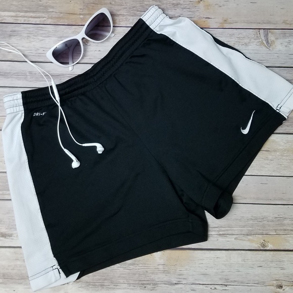 Nike Pants - NIKE Black & white running/athletic shorts